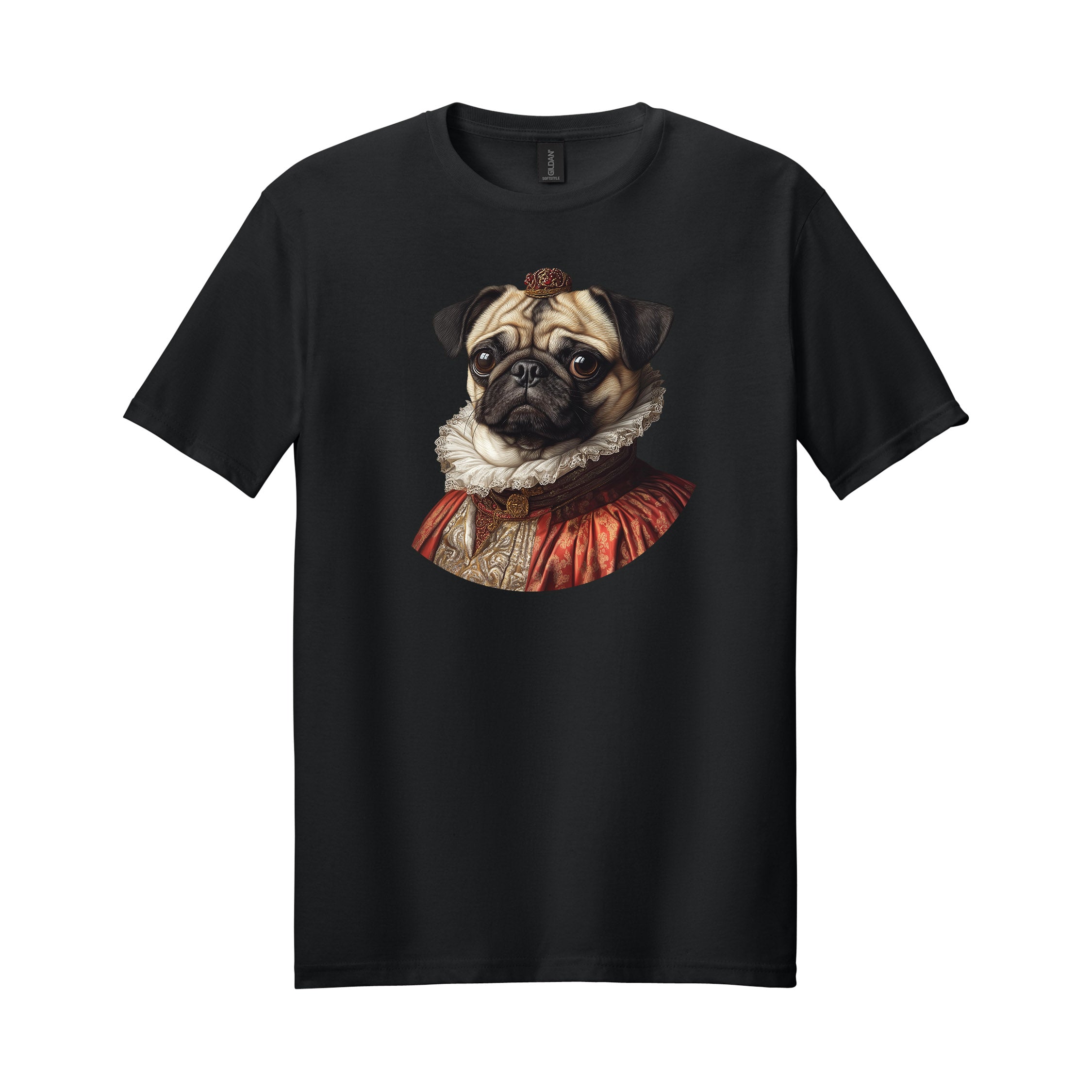 Royal Lord Pug Tee — Soft Cotton Pug Lover T-Shirt