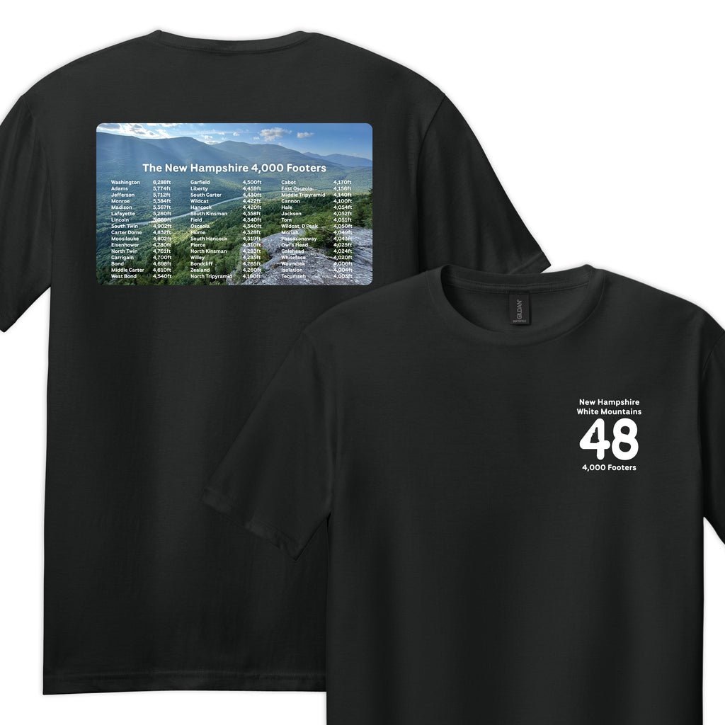 NH 48 Four Thousand Footers Tee — Soft Hiking Graphic T-Shirt