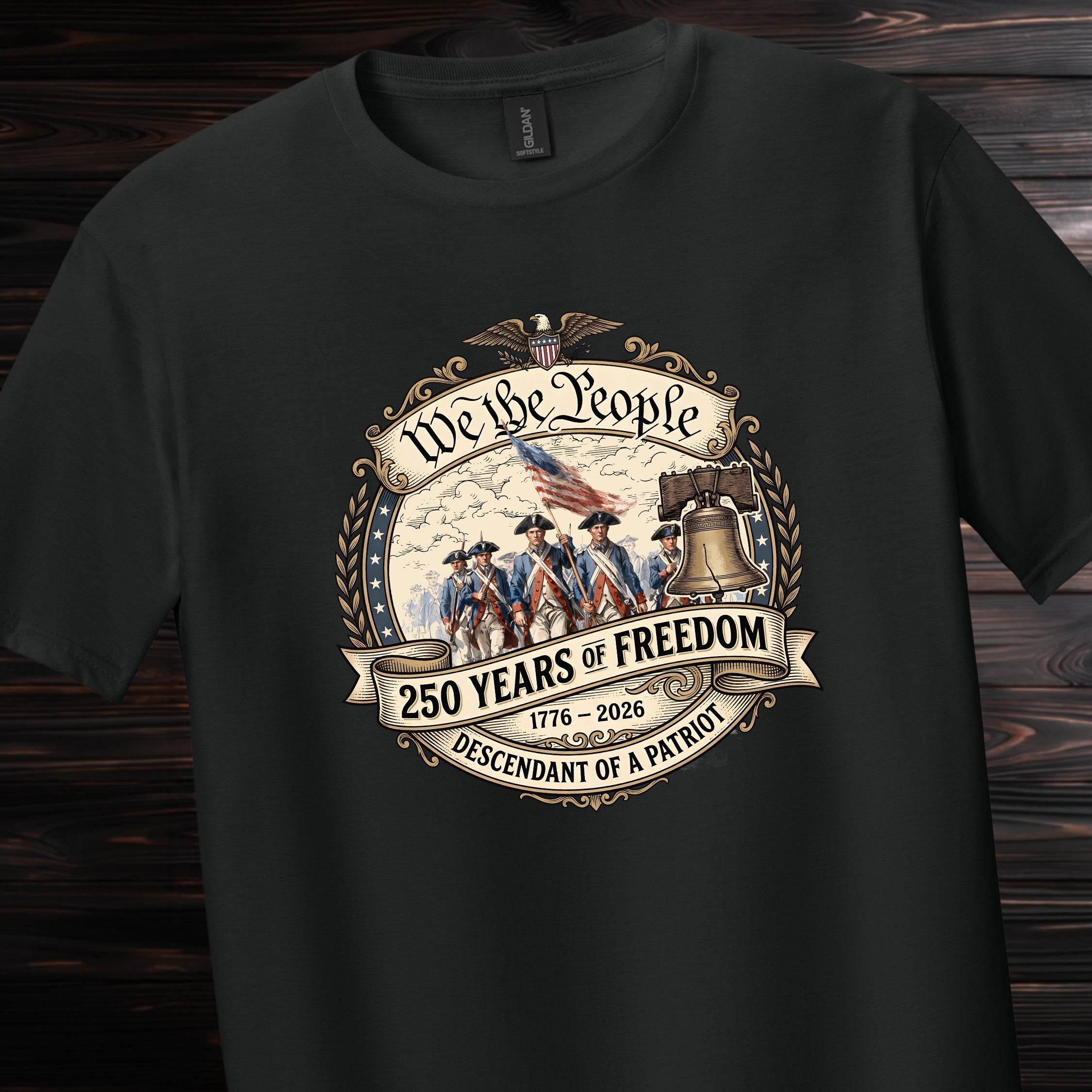 We The People 250 Years of Freedom Tee — Soft Patriotic Graphic T-Shirt