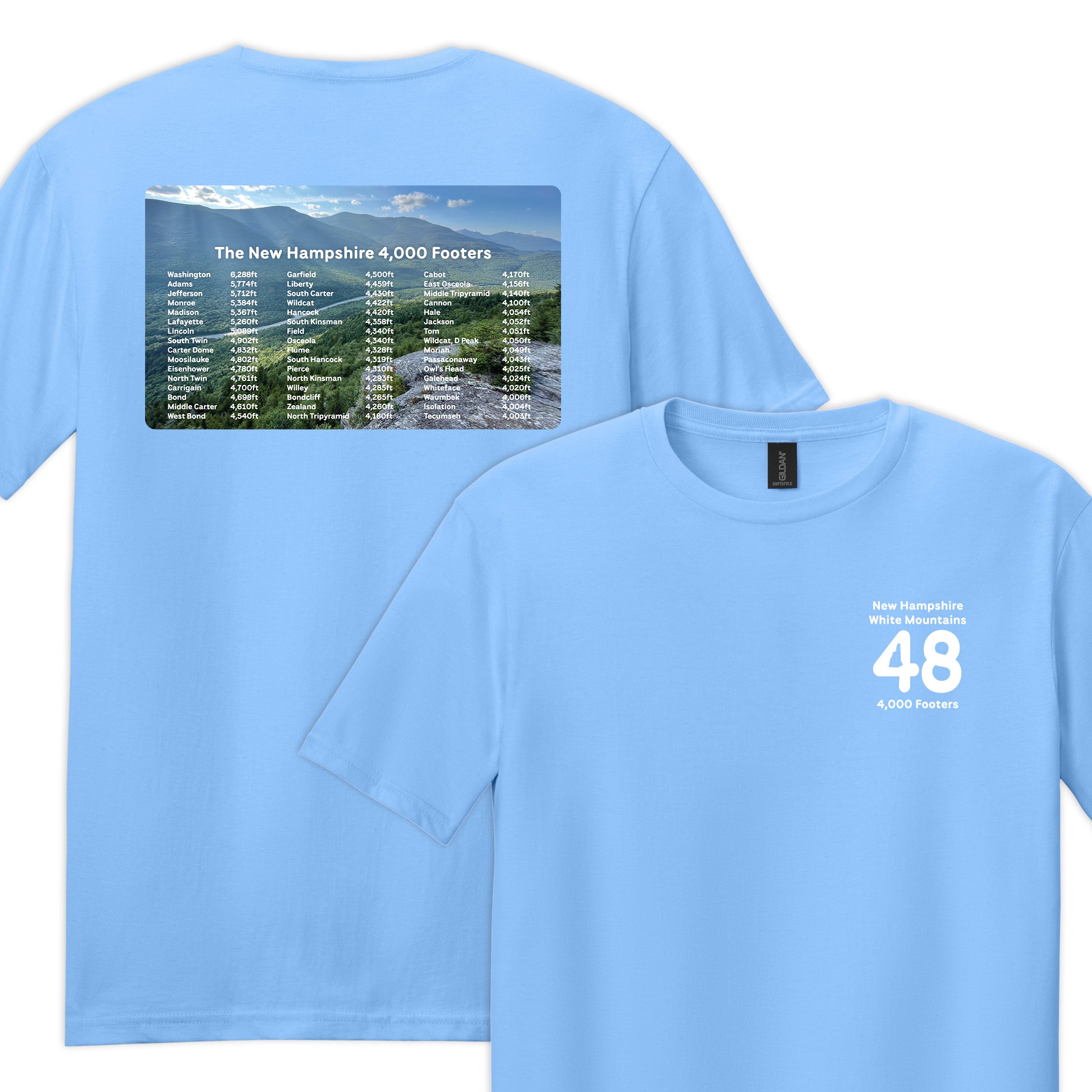NH 48 Four Thousand Footers Tee — Soft Hiking Graphic T-Shirt