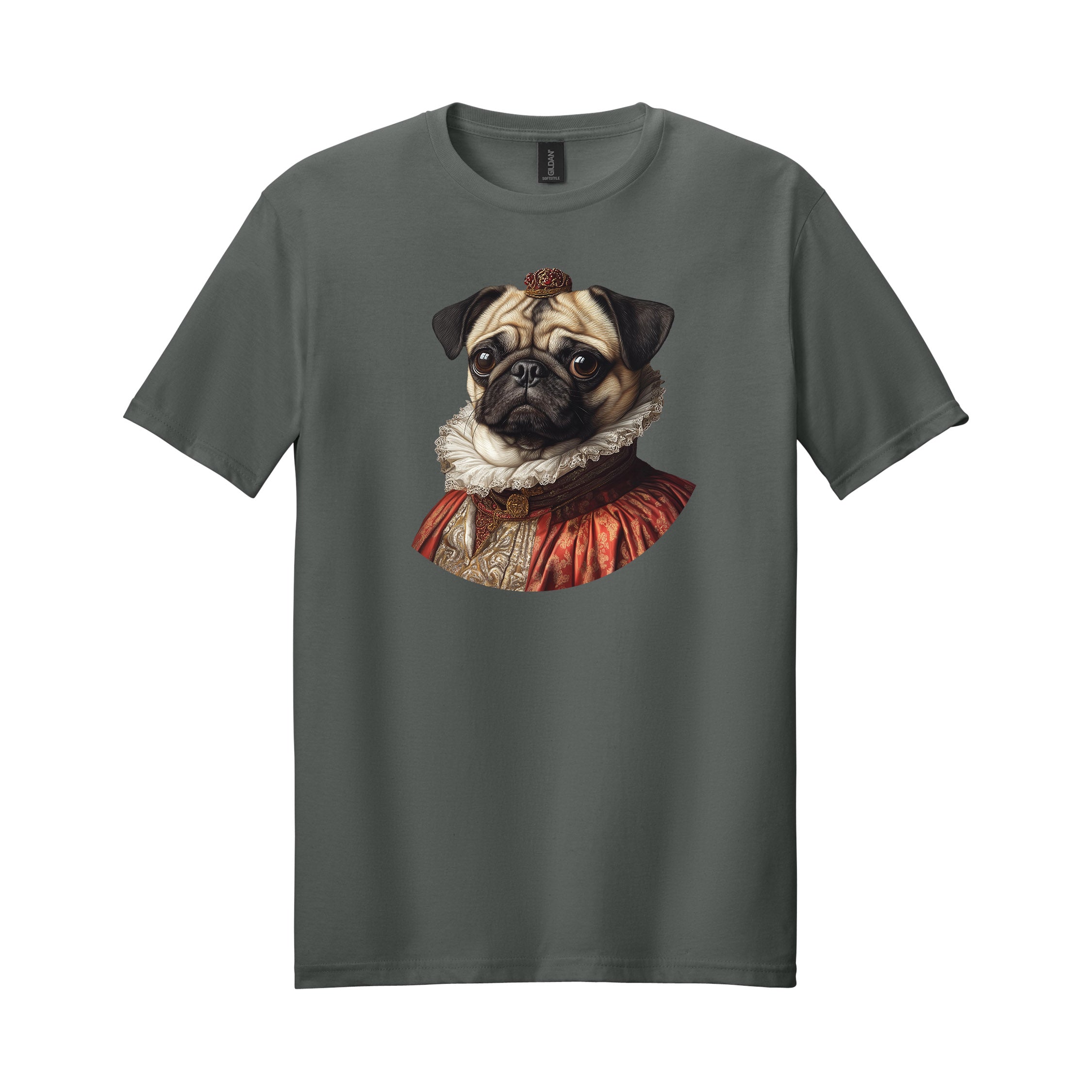 Royal Lord Pug Tee — Soft Cotton Pug Lover T-Shirt