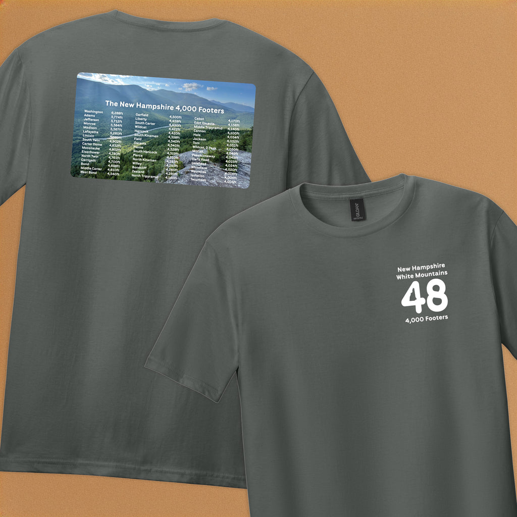 NH 48 Four Thousand Footers Tee — Soft Hiking Graphic T-Shirt