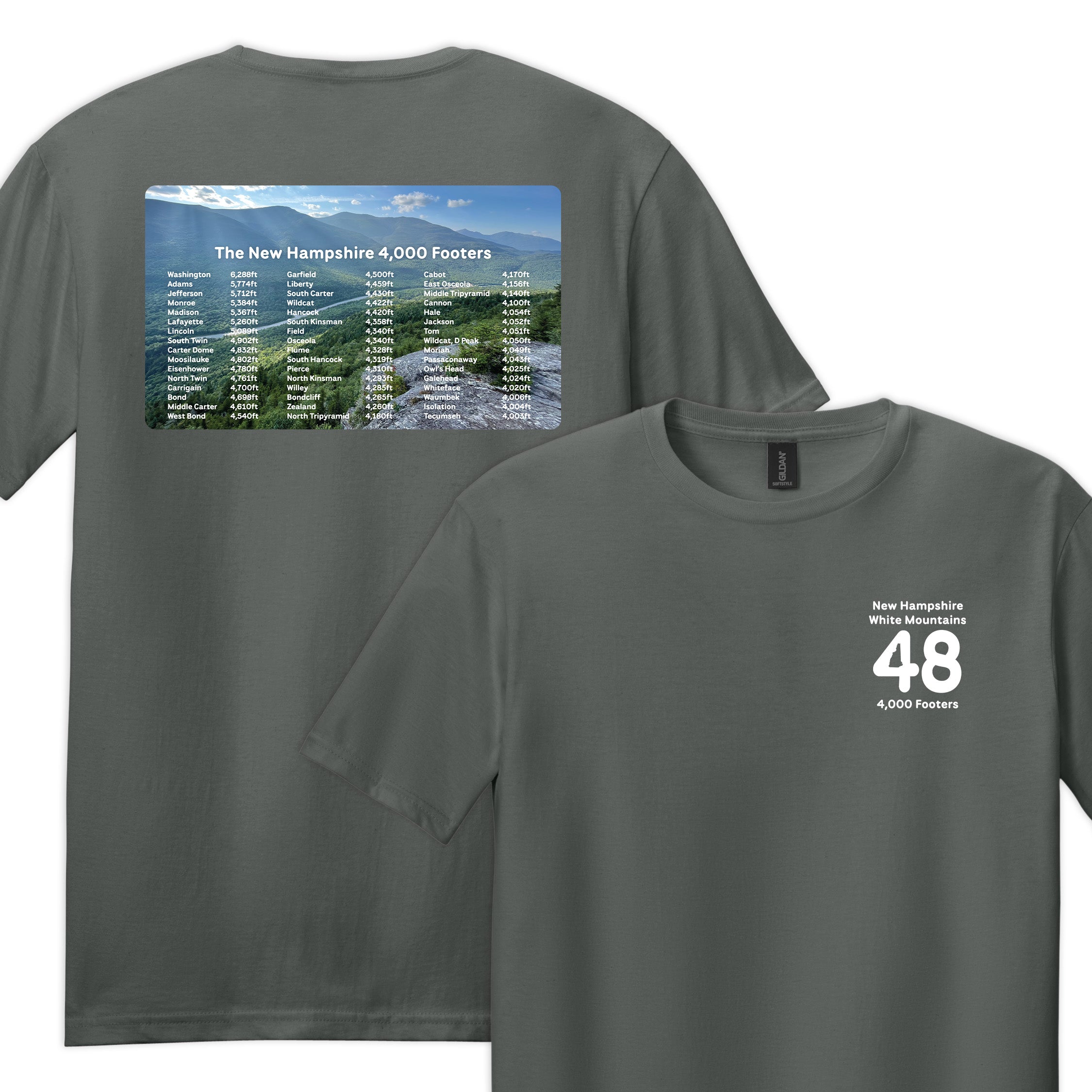 NH 48 Four Thousand Footers Tee — Soft Hiking Graphic T-Shirt