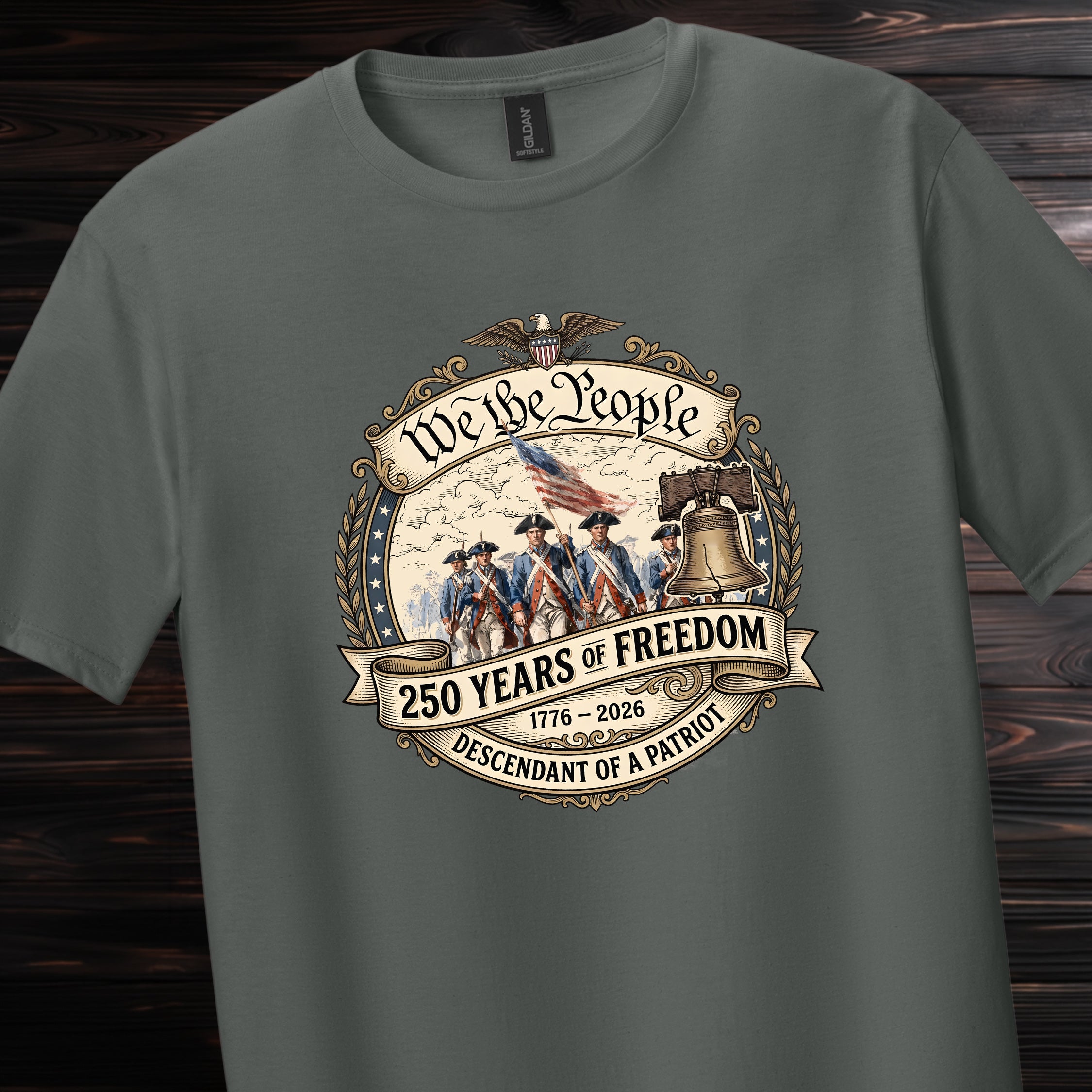 We The People 250 Years of Freedom Tee — Soft Patriotic Graphic T-Shirt