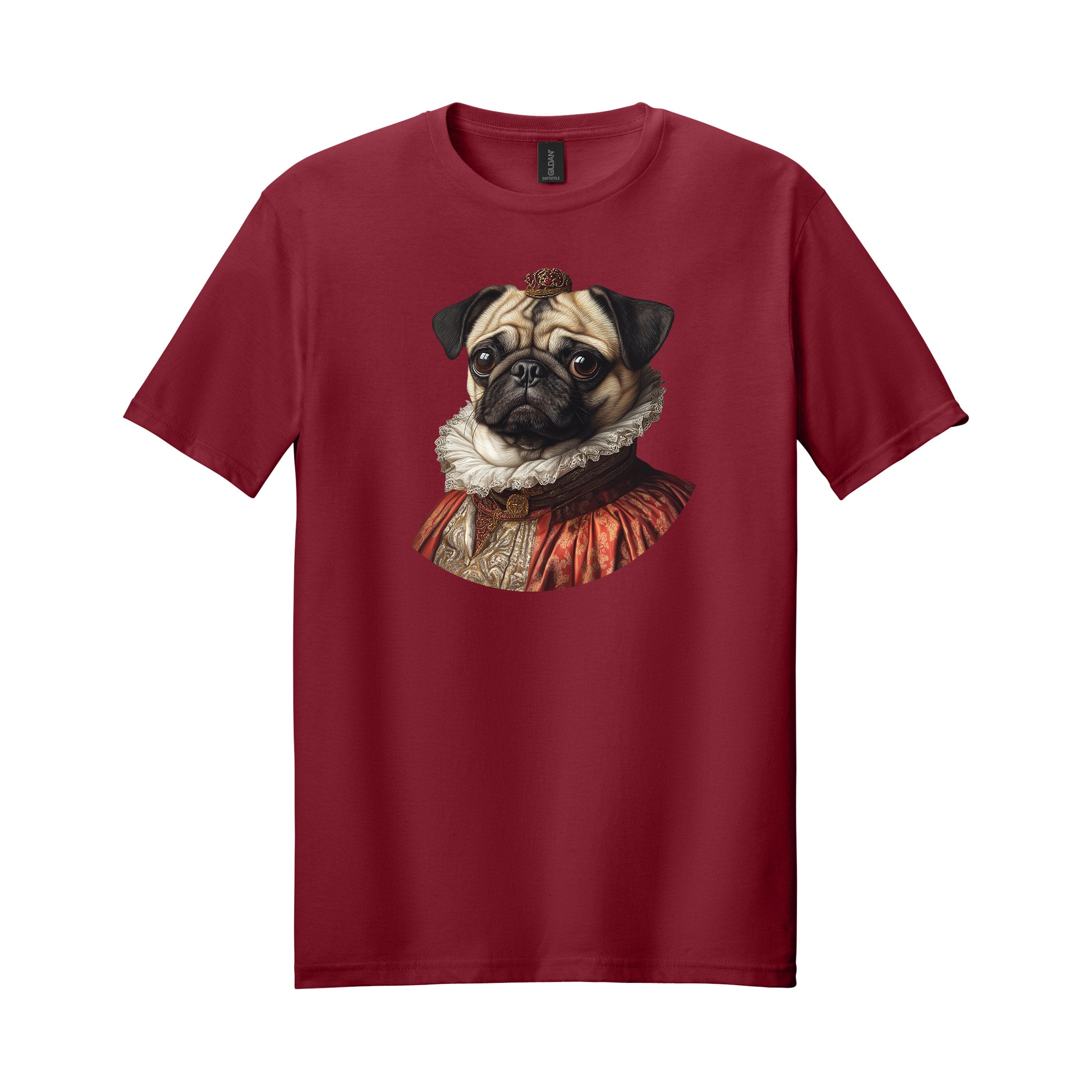 Royal Lord Pug Tee — Soft Cotton Pug Lover T-Shirt