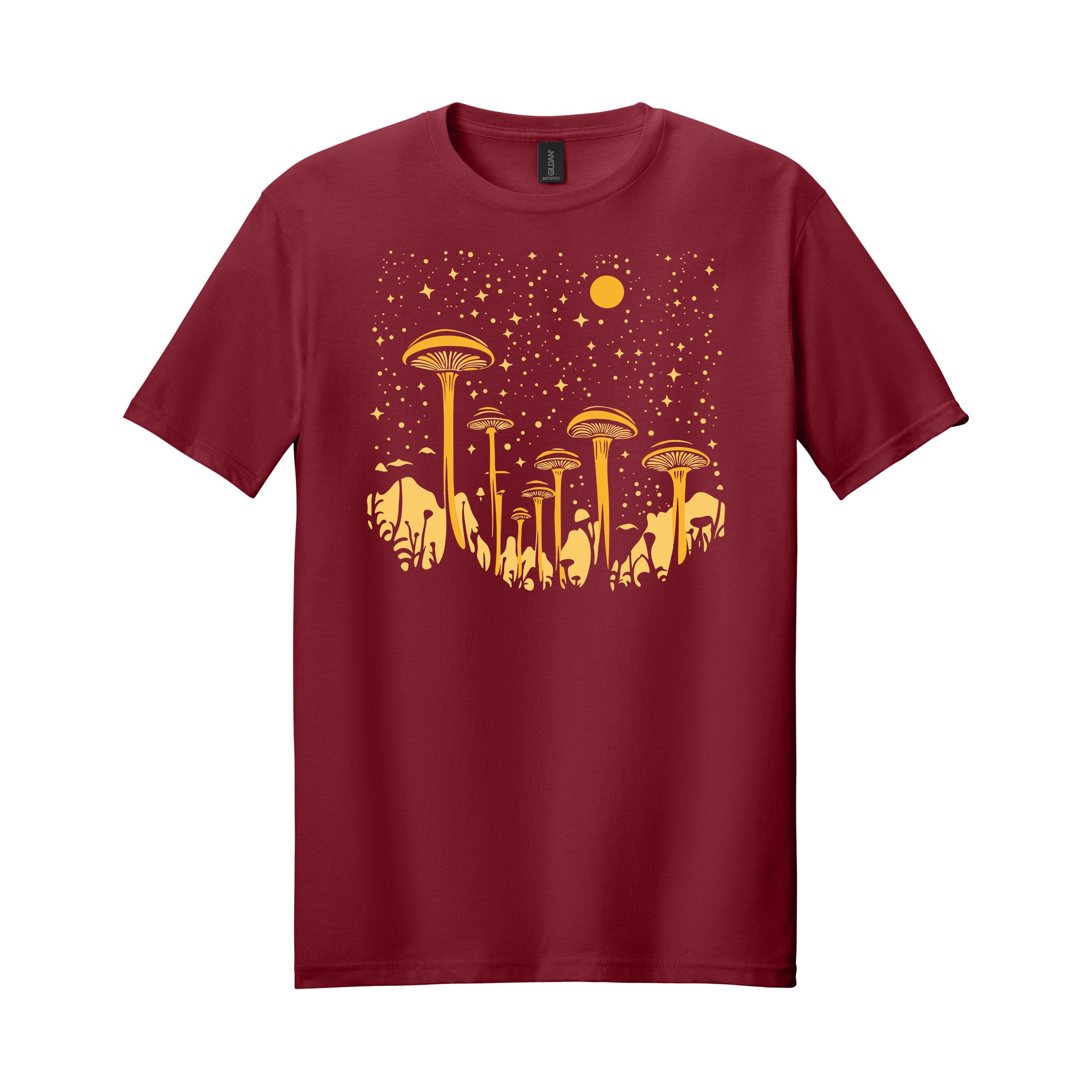Mushroom Gatherer Tee — Soft Cotton Psychedelic Nature T-Shirt