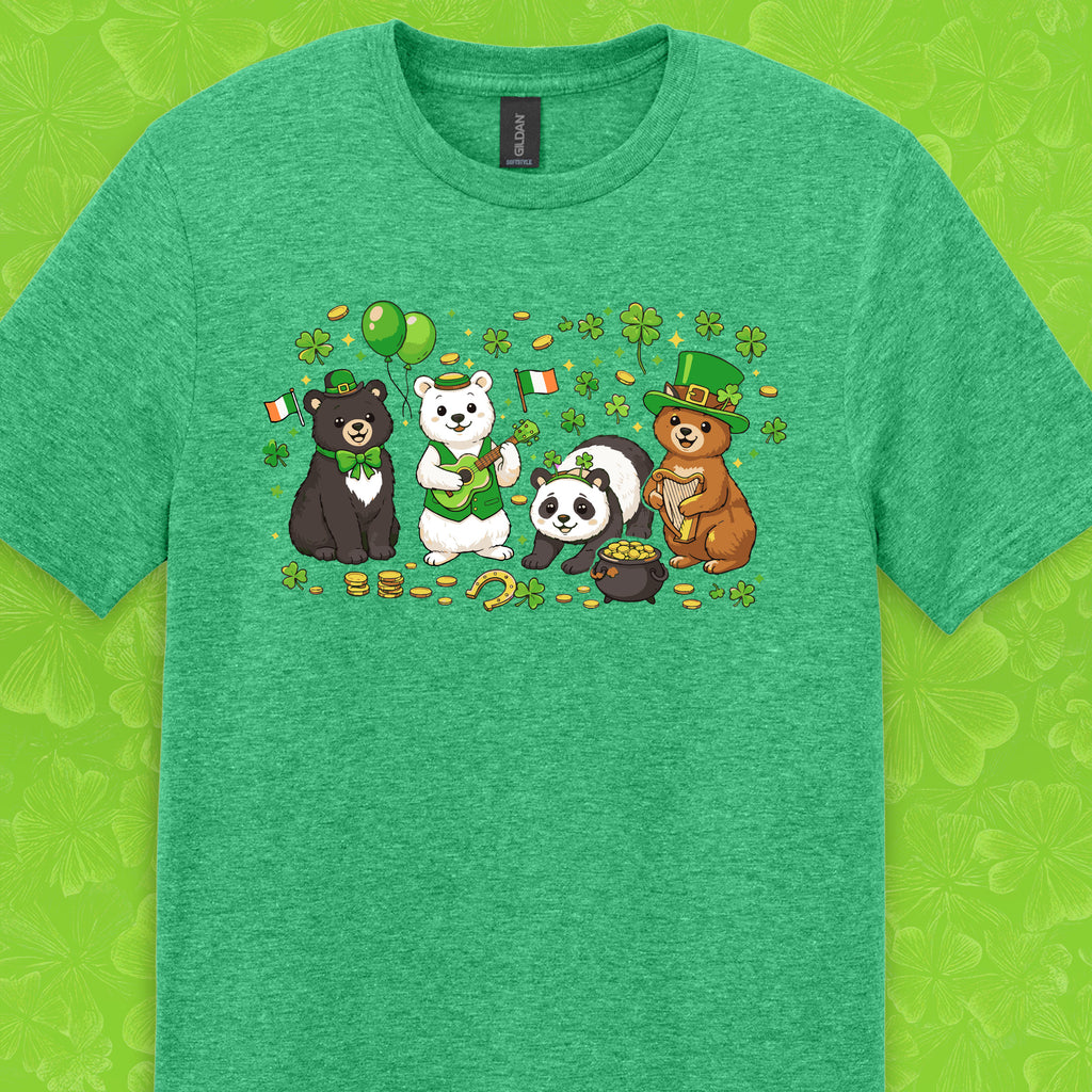 Lucky Bears Tee — Soft St. Patrick’s Day Bear T-Shirt
