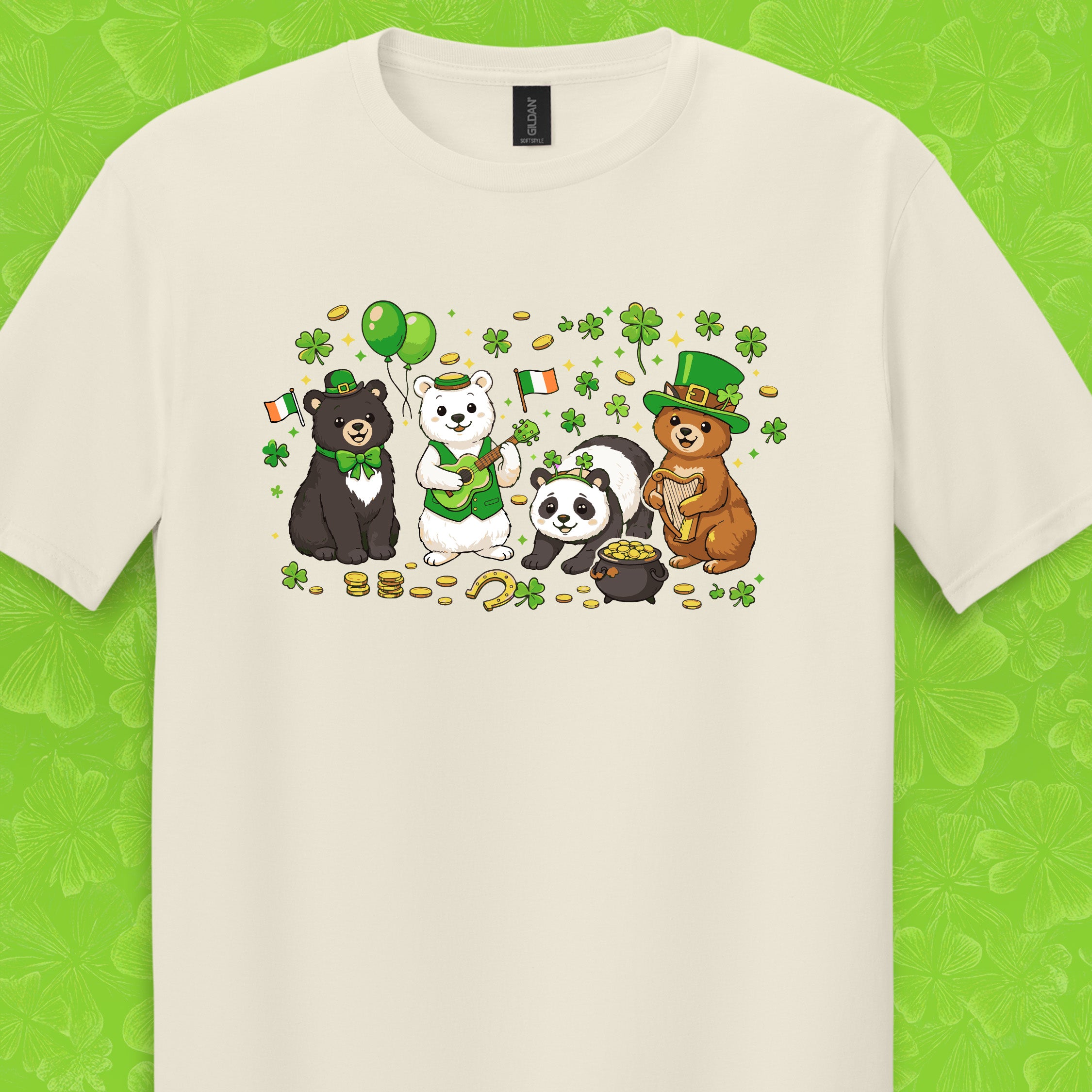 Lucky Bears Tee — Soft St. Patrick’s Day Bear T-Shirt