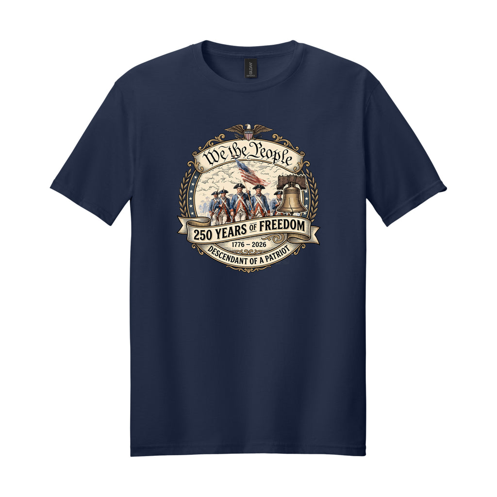We The People 250 Years of Freedom Tee — Soft Patriotic Graphic T-Shirt