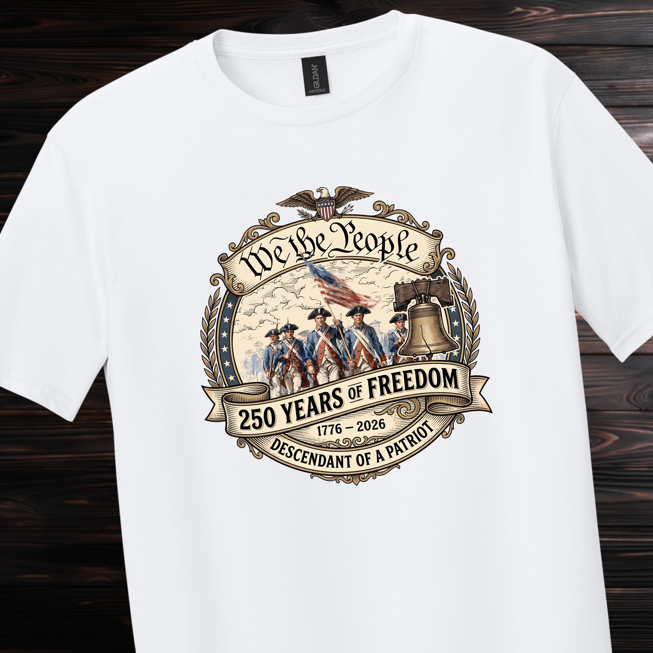 We The People 250 Years of Freedom Tee — Soft Patriotic Graphic T-Shirt