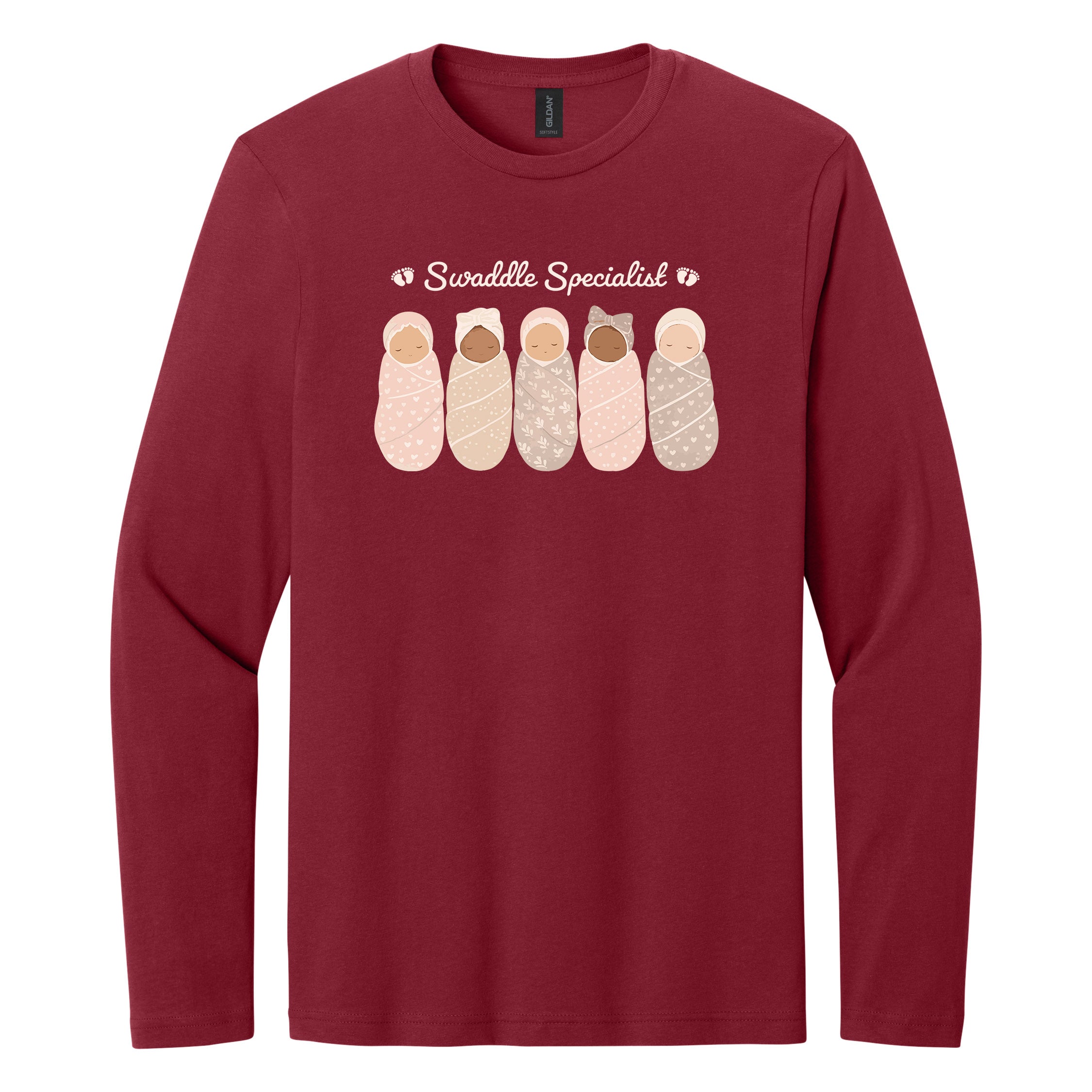 Swaddle Specialist Long Sleeve Shirt — Soft Mother Baby Nurse Tee