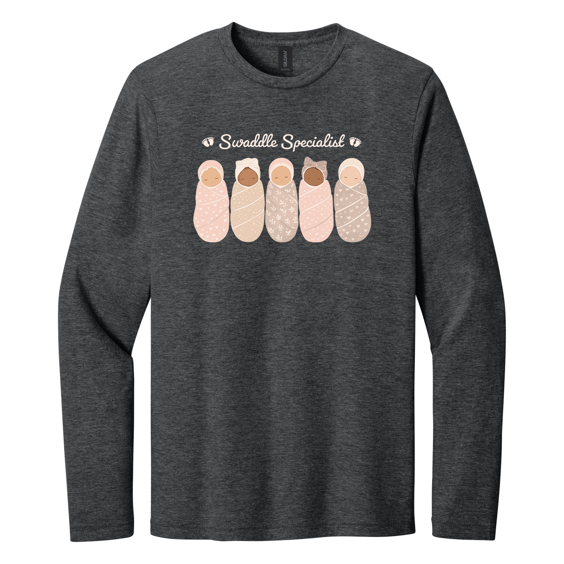 Swaddle Specialist Long Sleeve Shirt — Soft Mother Baby Nurse Tee