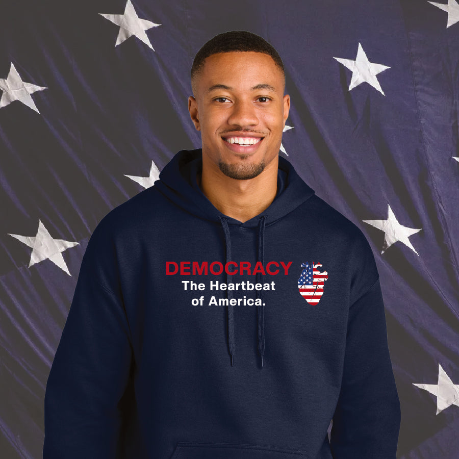 Democracy - The Heartbeat of America - Hoodie Sweatshirt