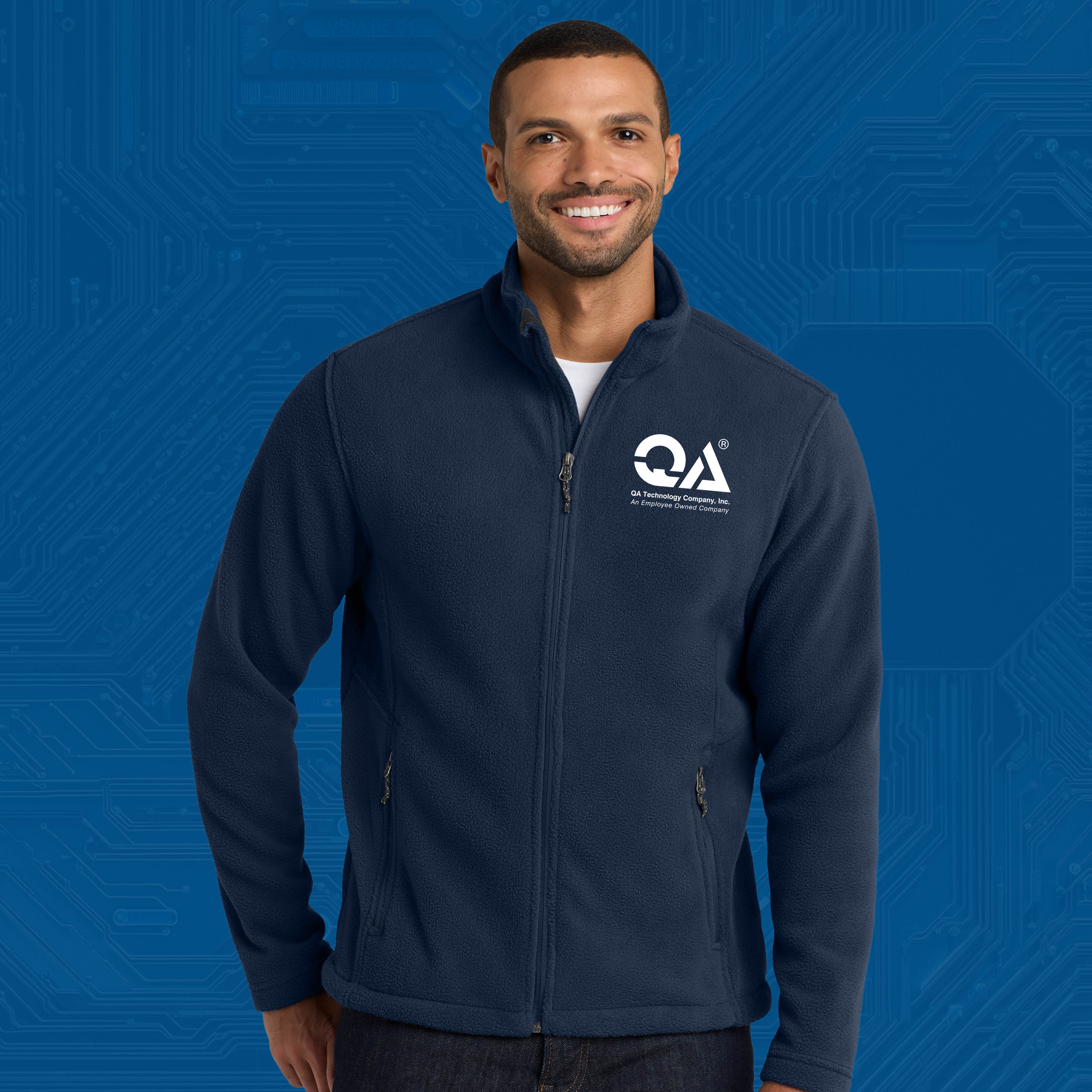 QA Performance Fleece Jacket — Professional Company Zip-Up