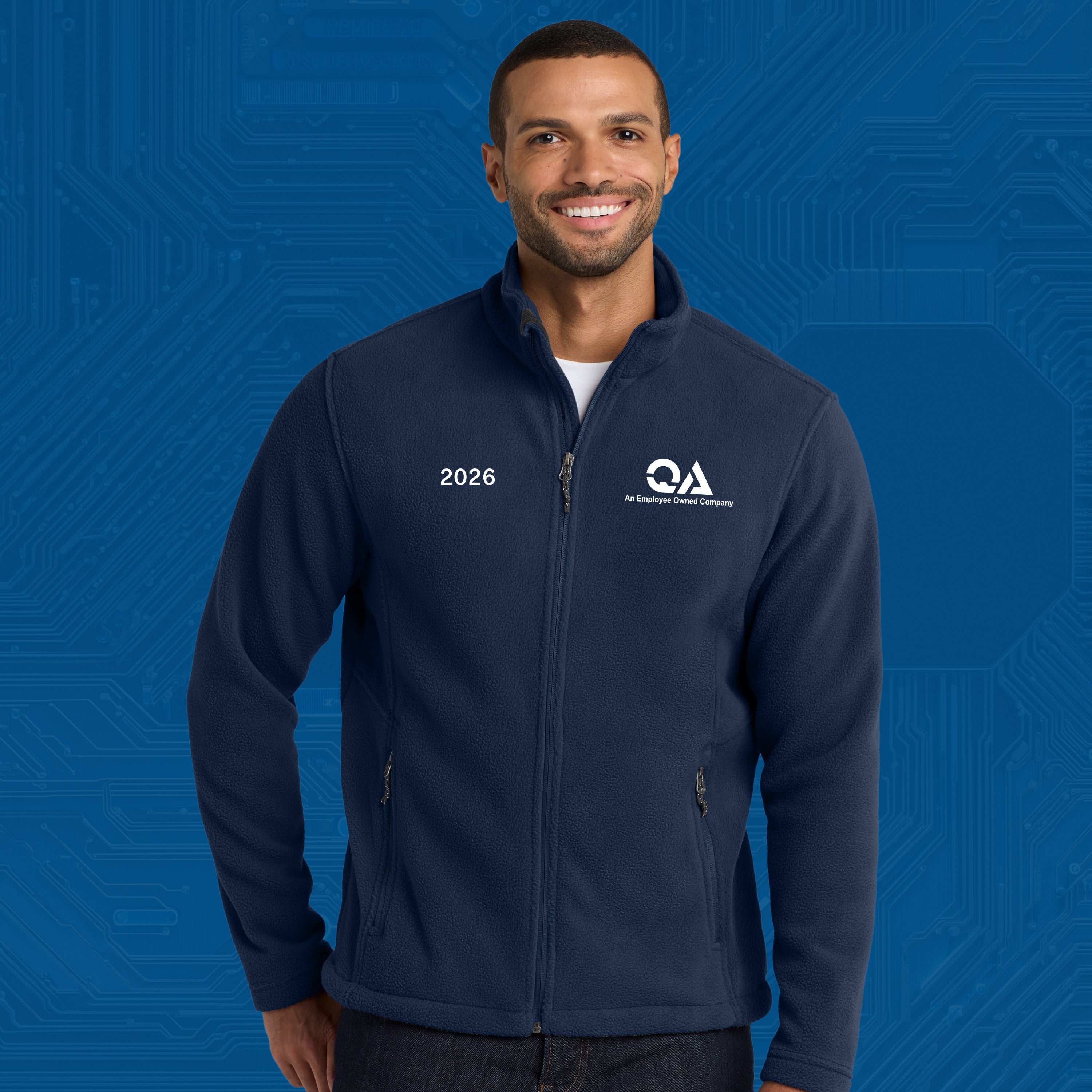 QA Performance Fleece Jacket — Professional Company Zip-Up