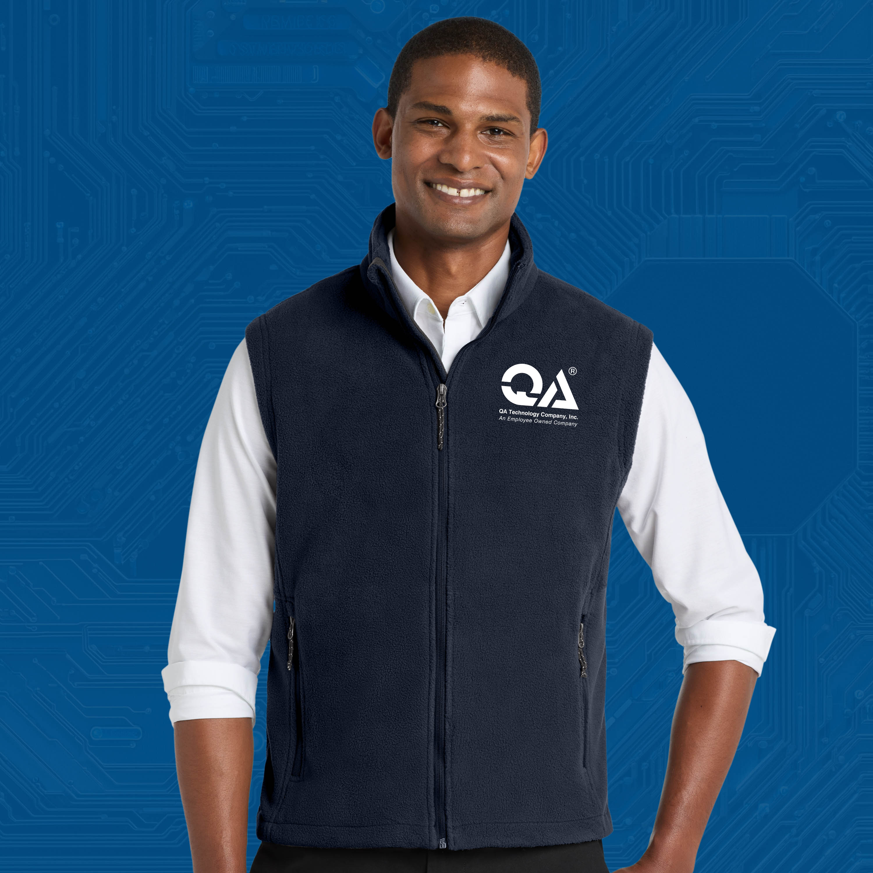 QA Performance Fleece Vest — Professional Company Vest