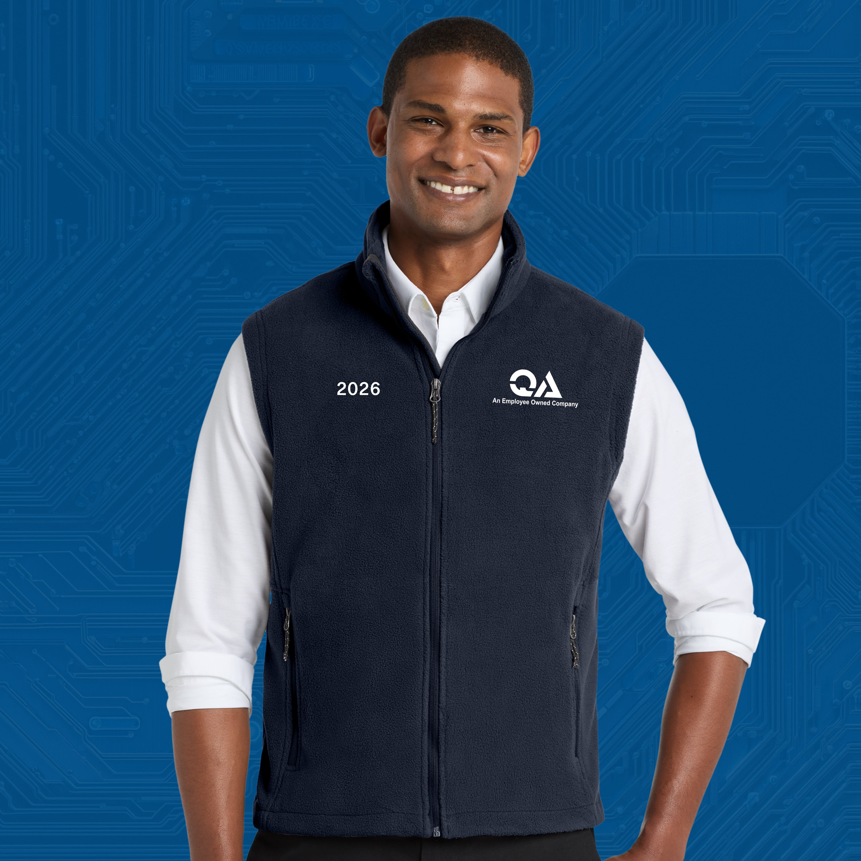 QA Performance Fleece Vest — Professional Company Vest
