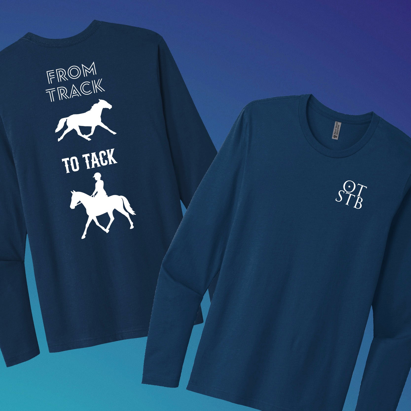 TrôtLine “From Track to Tack” Long Sleeve Tee — Next Level Apparel®