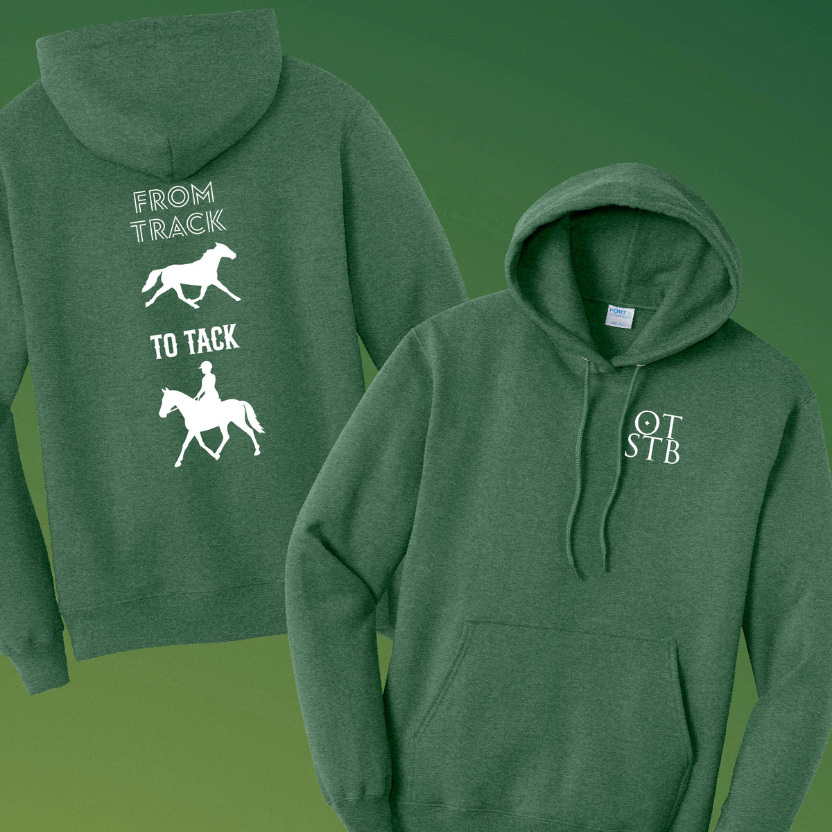 TrôtLine “From Track to Tack” Pullover Hoodie — Port & Co® Core Fleece