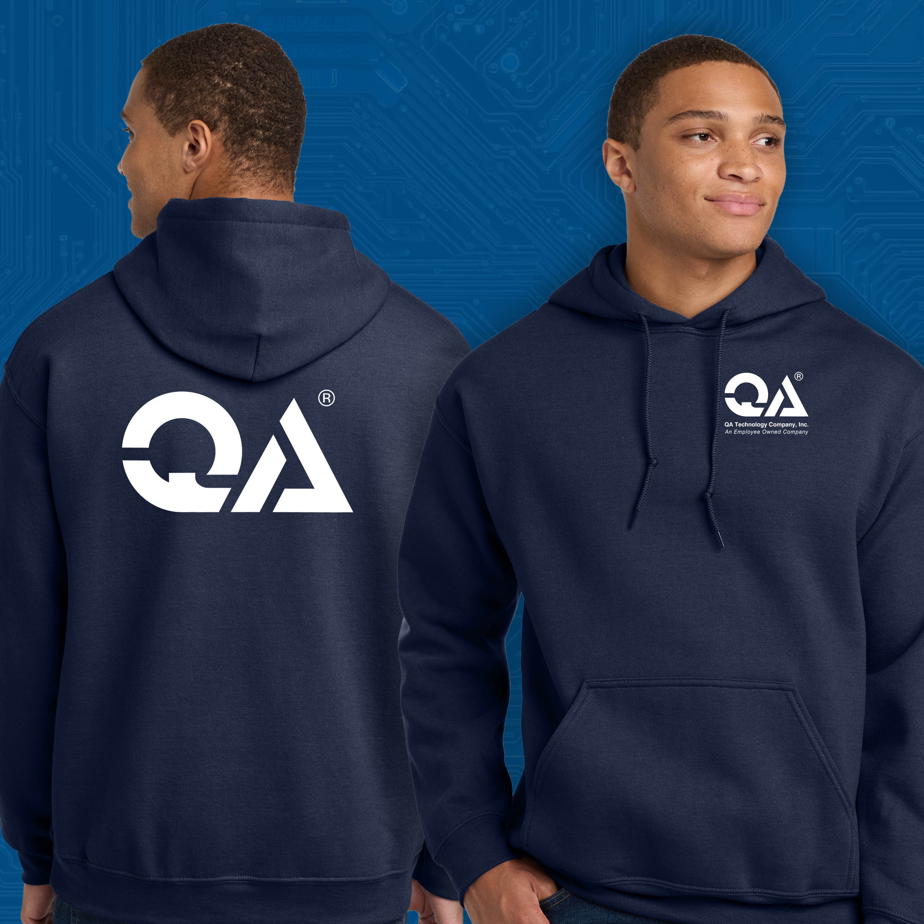 QA Company Logo Hoodie — Midweight Softstyle Pullover - 2026