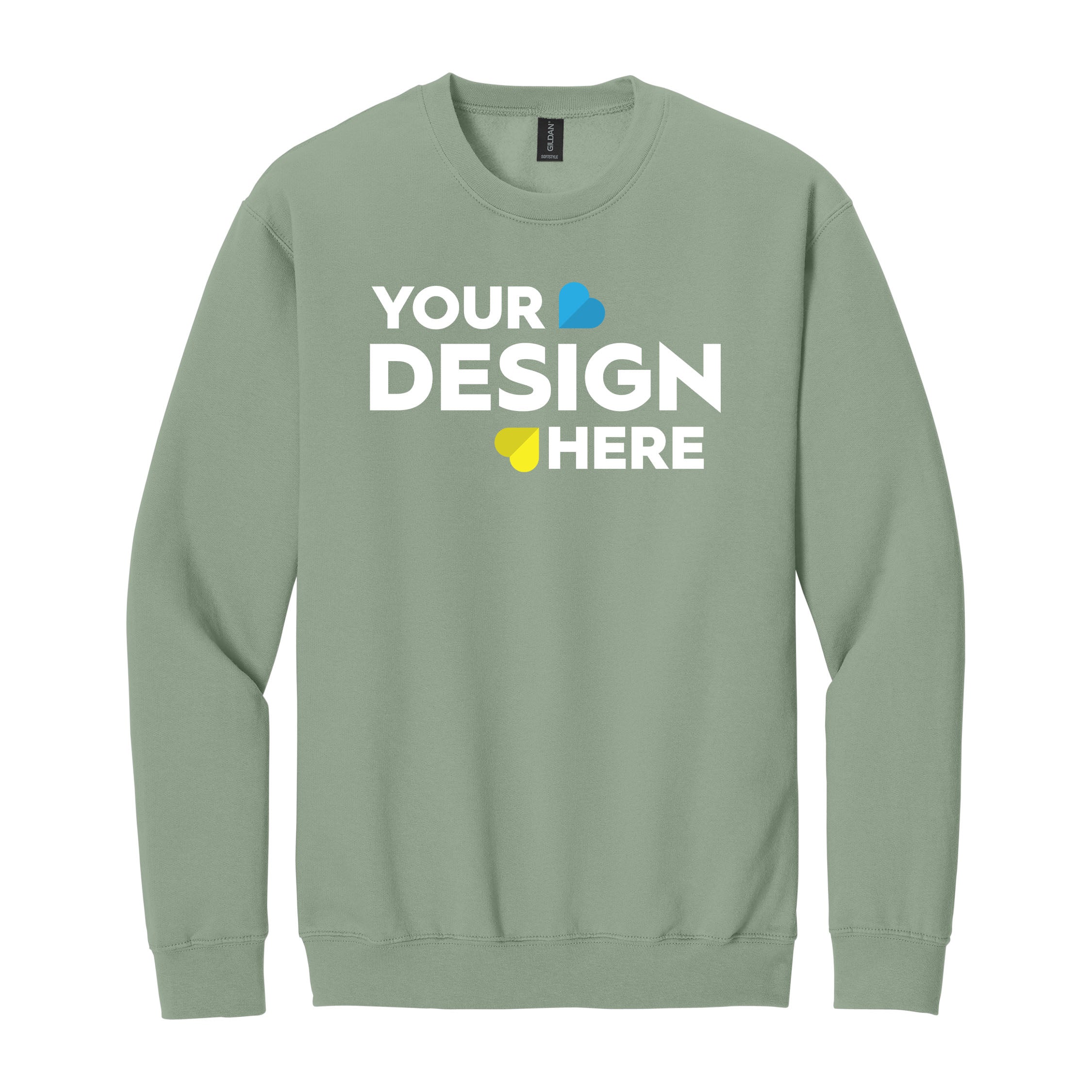 Upload Your Own Design — Custom Gildan Softstyle® Crewneck