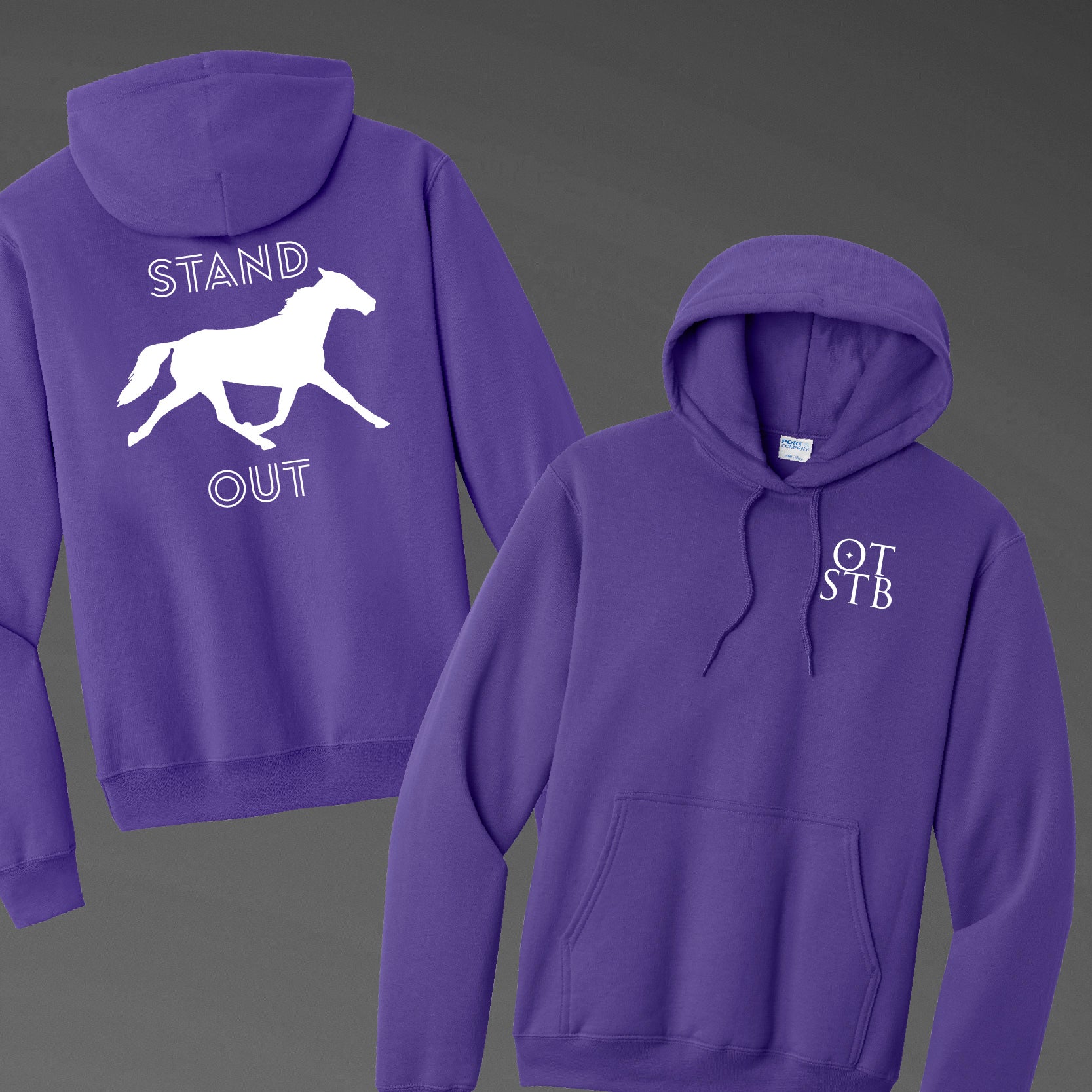 TrôtLine “Stand Out” Pullover Hoodie — Port & Co® Core Fleece