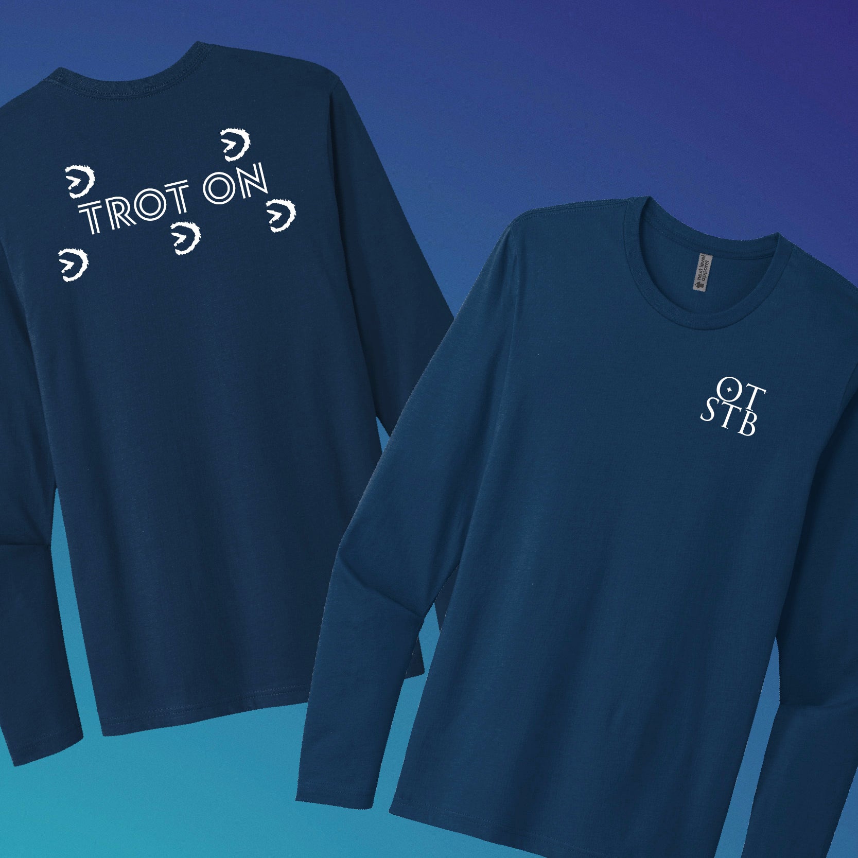 TrôtLine “Trot On” Long Sleeve Tee — Next Level Apparel®