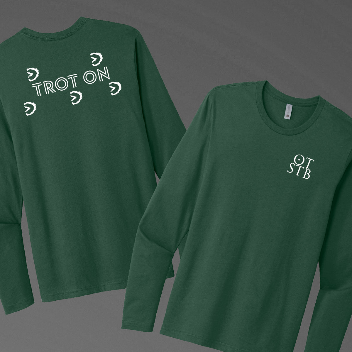 TrôtLine “Trot On” Long Sleeve Tee — Next Level Apparel®
