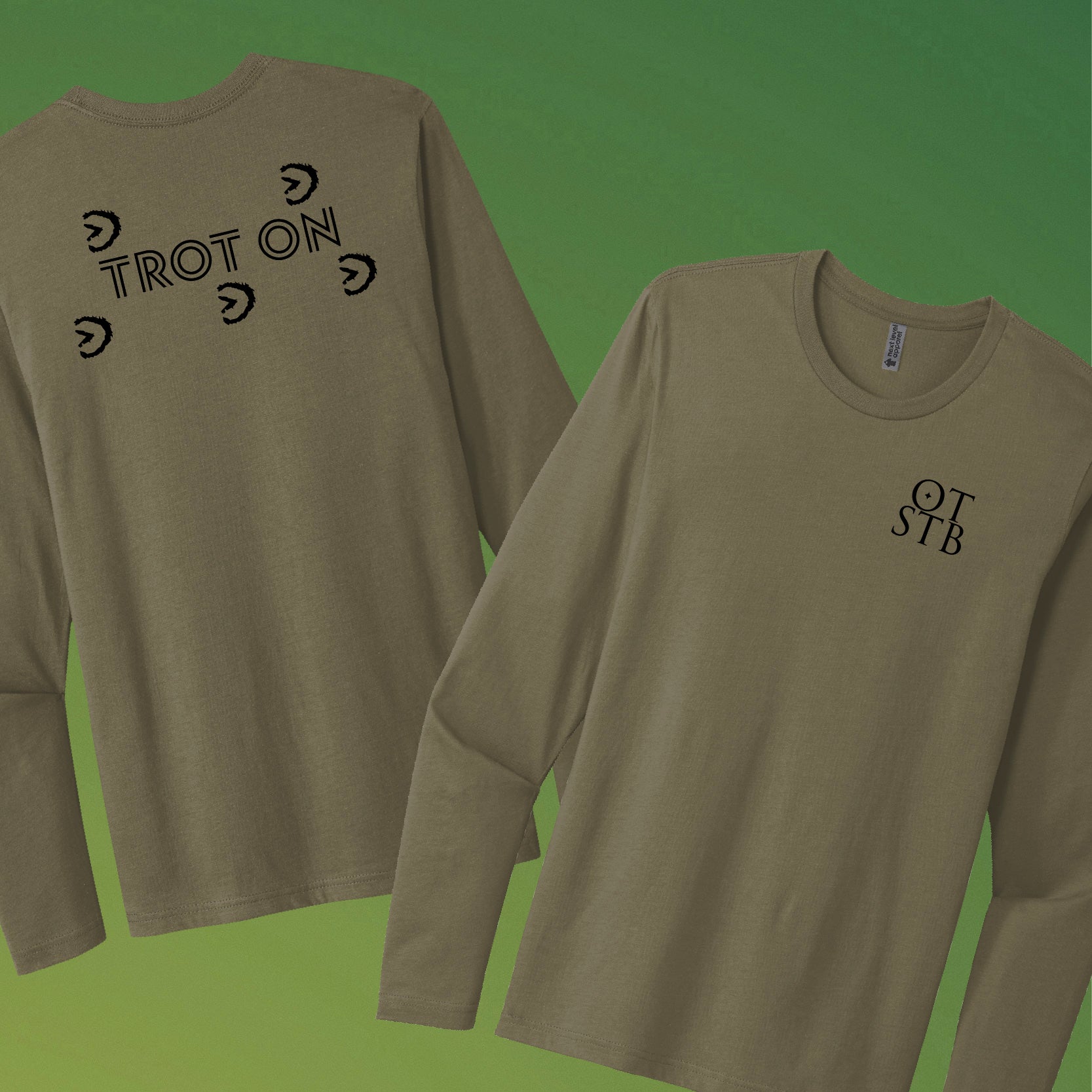 TrôtLine “Trot On” Long Sleeve Tee — Next Level Apparel®